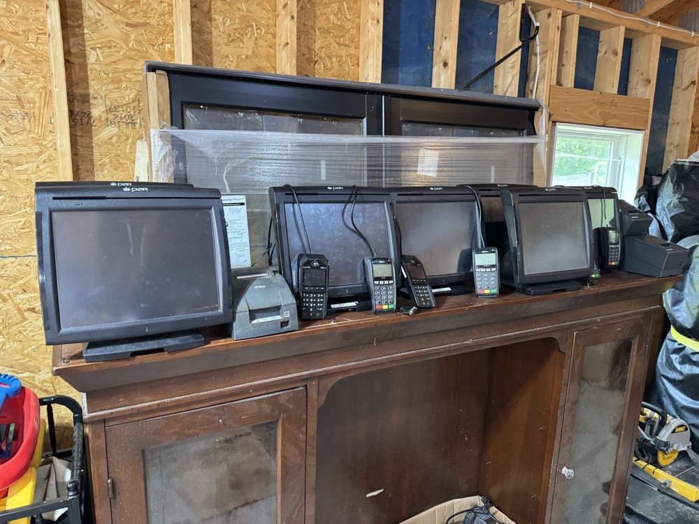 PAR PIXEL POINT POS SYSTEMS WITH CHIP READER AND SOME PRINTERS