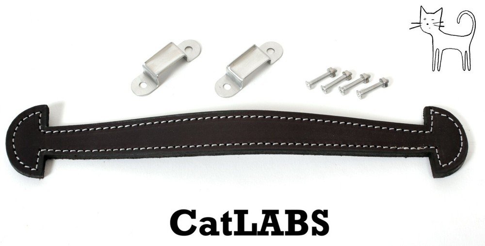 Deardorff V8 Leather Hand Strap with Hardware Loops + Rivets