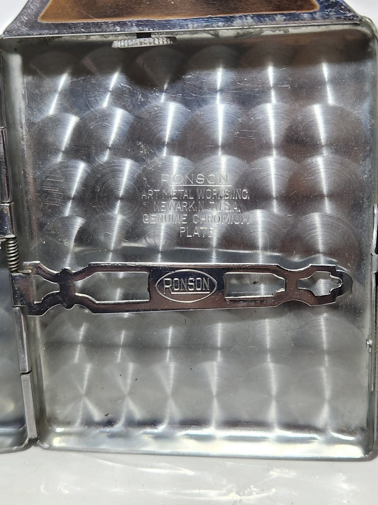 Vintage Ronson Cigarette Case & Lighter