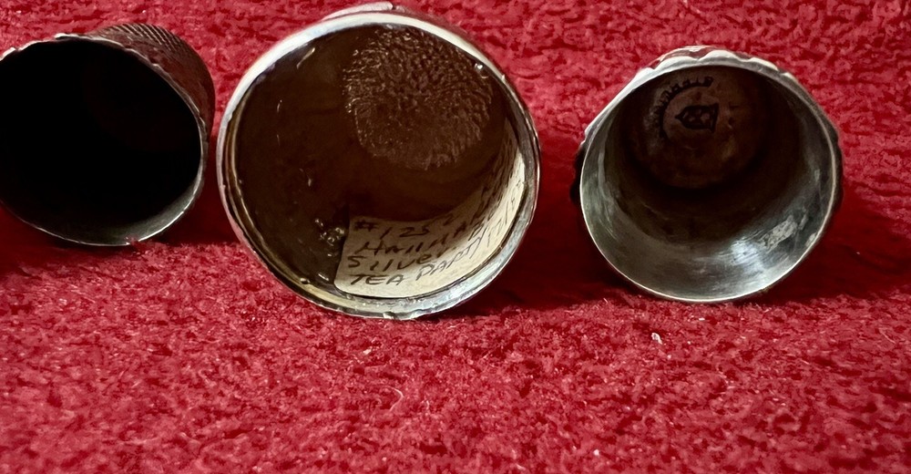 GROUP 4 STERLING ANTIQUE THIMBLES