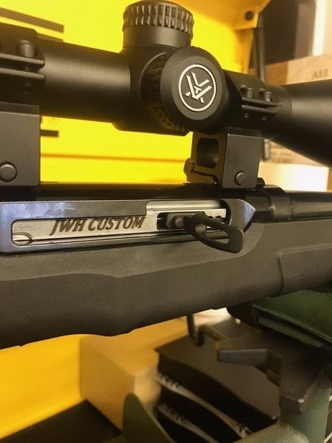 JWH Custom A22/Savage A17 Replacement Extended Parkerized Charging Handle Part