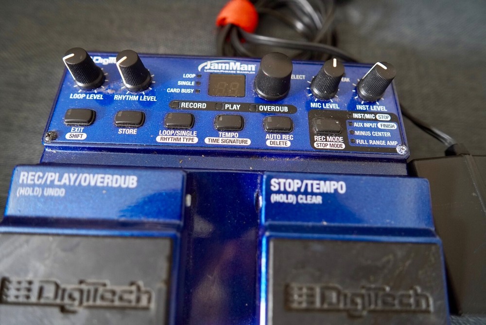 DigiTech JamMan Looper Phrase Sampler Electric Guitar Effects Pedal +Adapter