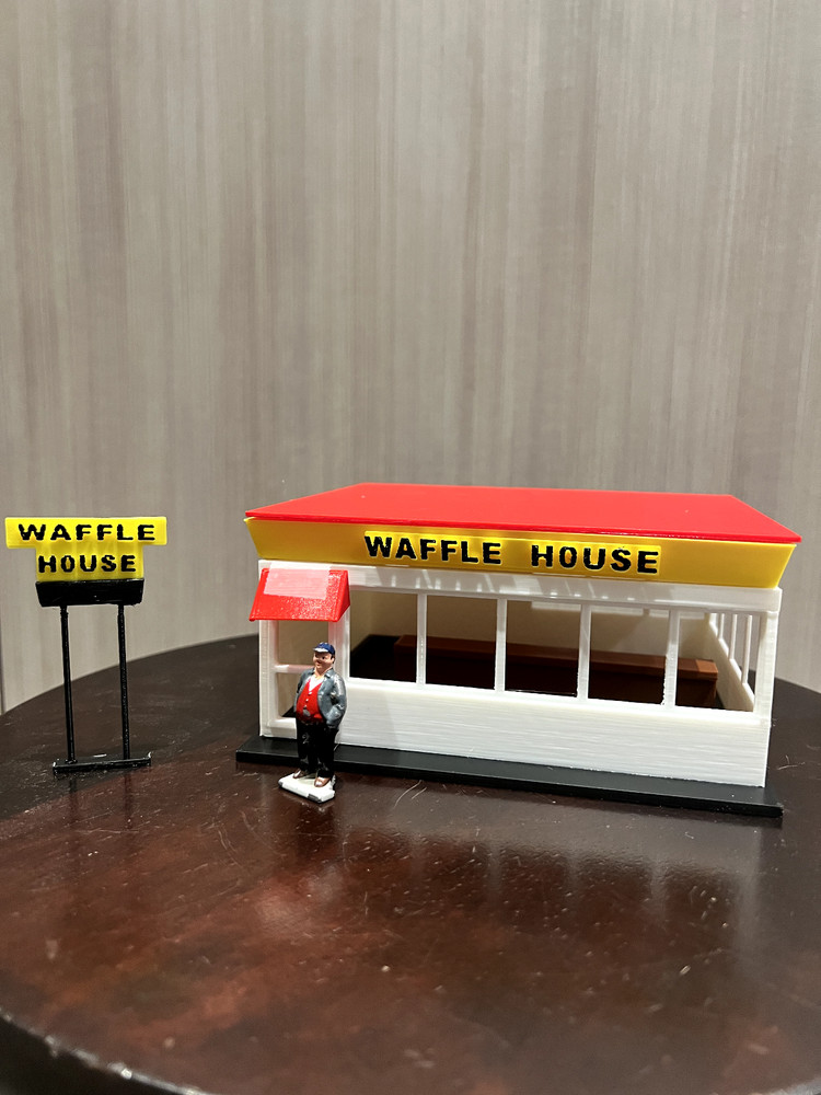 O Scale Waffle House Inspired 3D Printed Kit (UPDATED)
