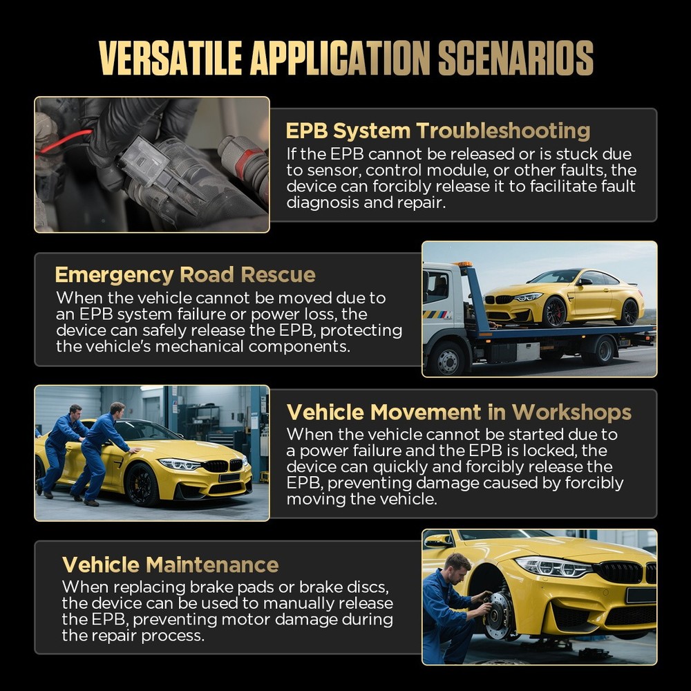 EPB Release Tool Car Electronic Parking Brake Emergency Release and Reset Tool