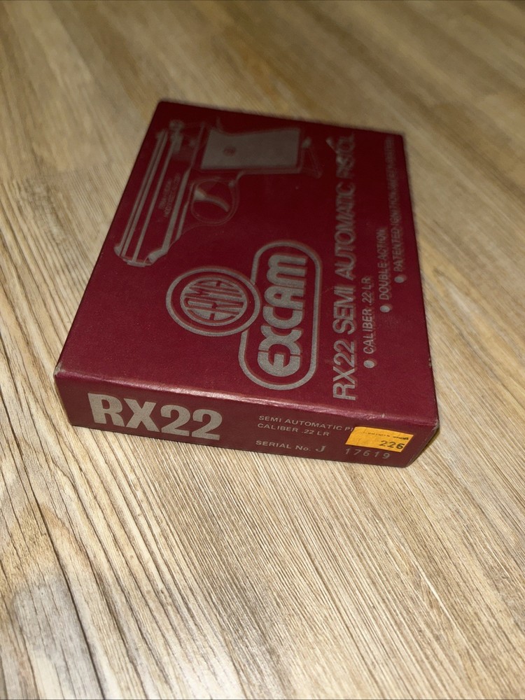 Erma Excam EMPTY BOX With Instructions .22 lr Cutout