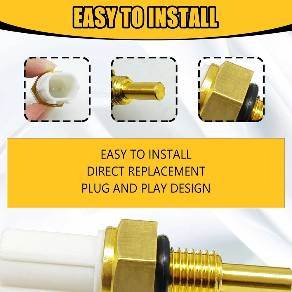 Engine Coolant Temperature Sensor Compatible with Accord Civic Element CR-V RL T