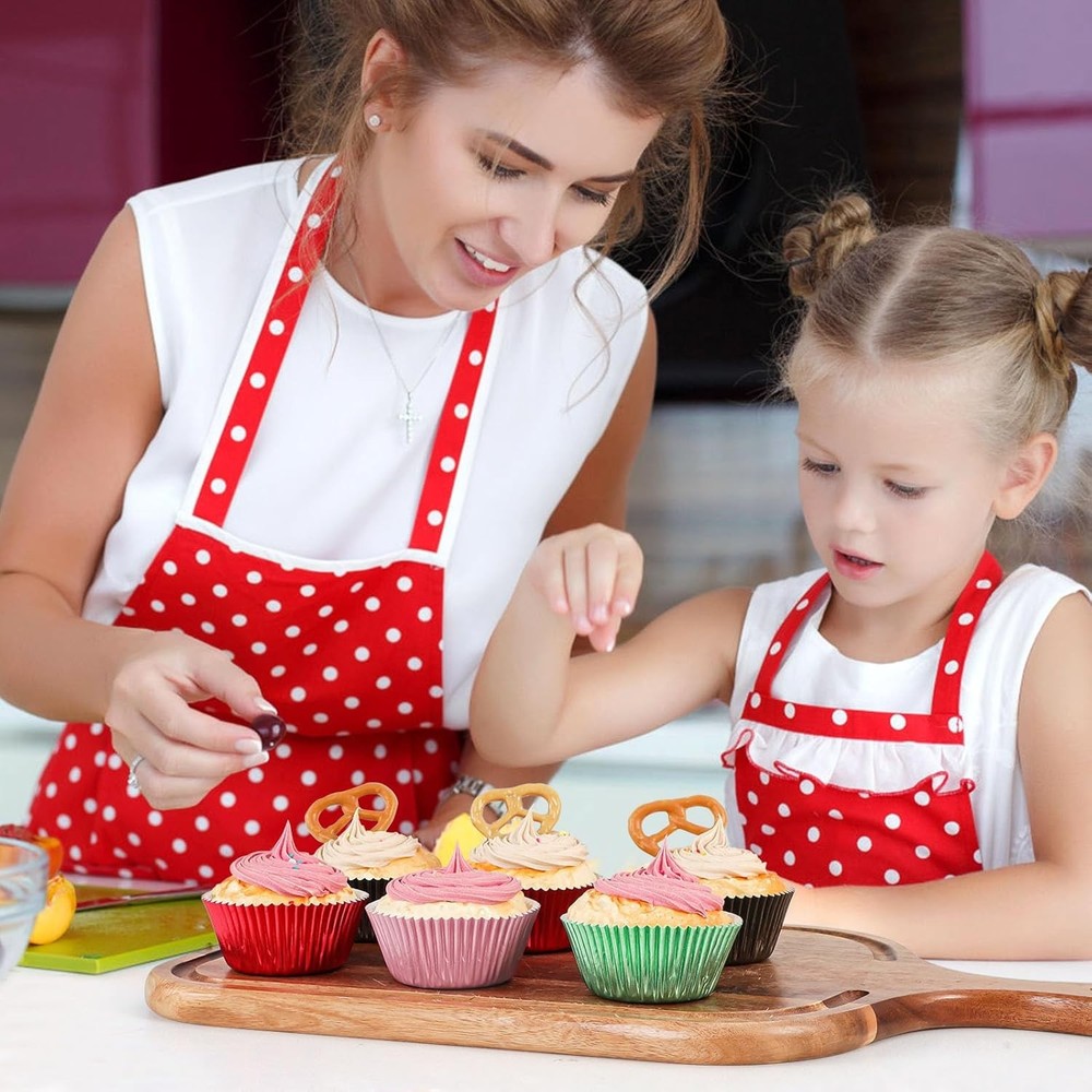 Caperci Pink Foil Cupcake Muffin Liners Standard Size Size,