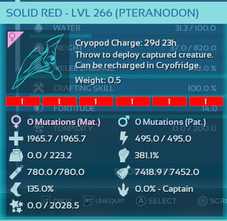 Solid 1 Red Pteranodon Pair Ark Survival Ascended PVE ASA PC/Xbox/PS5