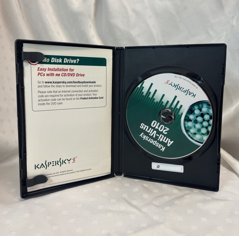 KASPERSKEY Lab Anti-Virus Protection PC⭐️Computer Security Software⭐️Clean Disc