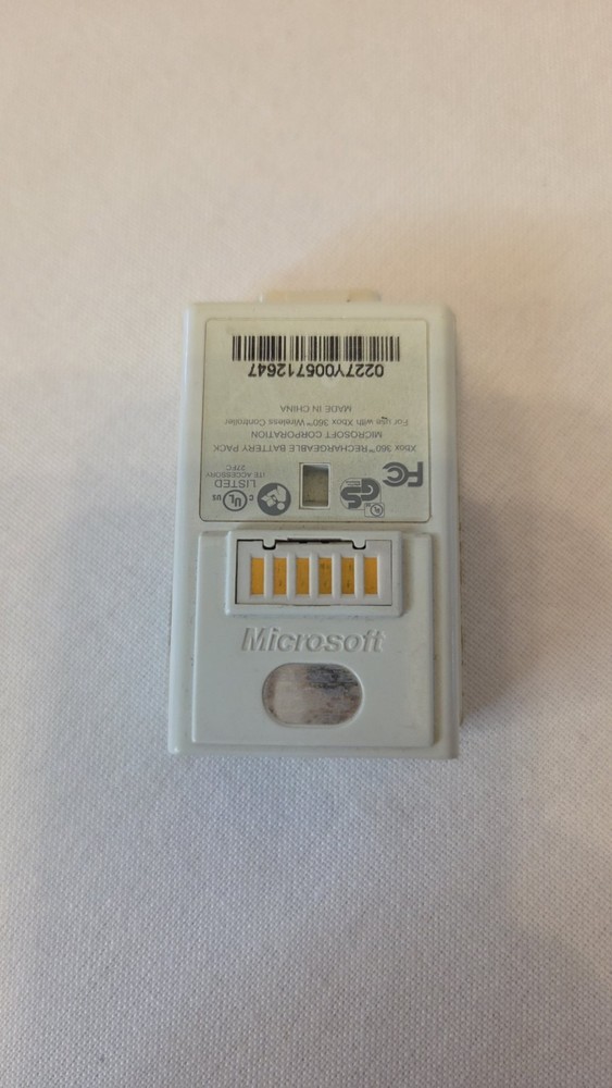 Microsoft Battery For Xbox 360 Wireless Controller Rechargeable White