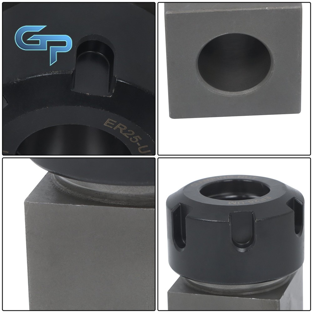 ER25 Collet Block Set Square Type for Milling Machine Tooling