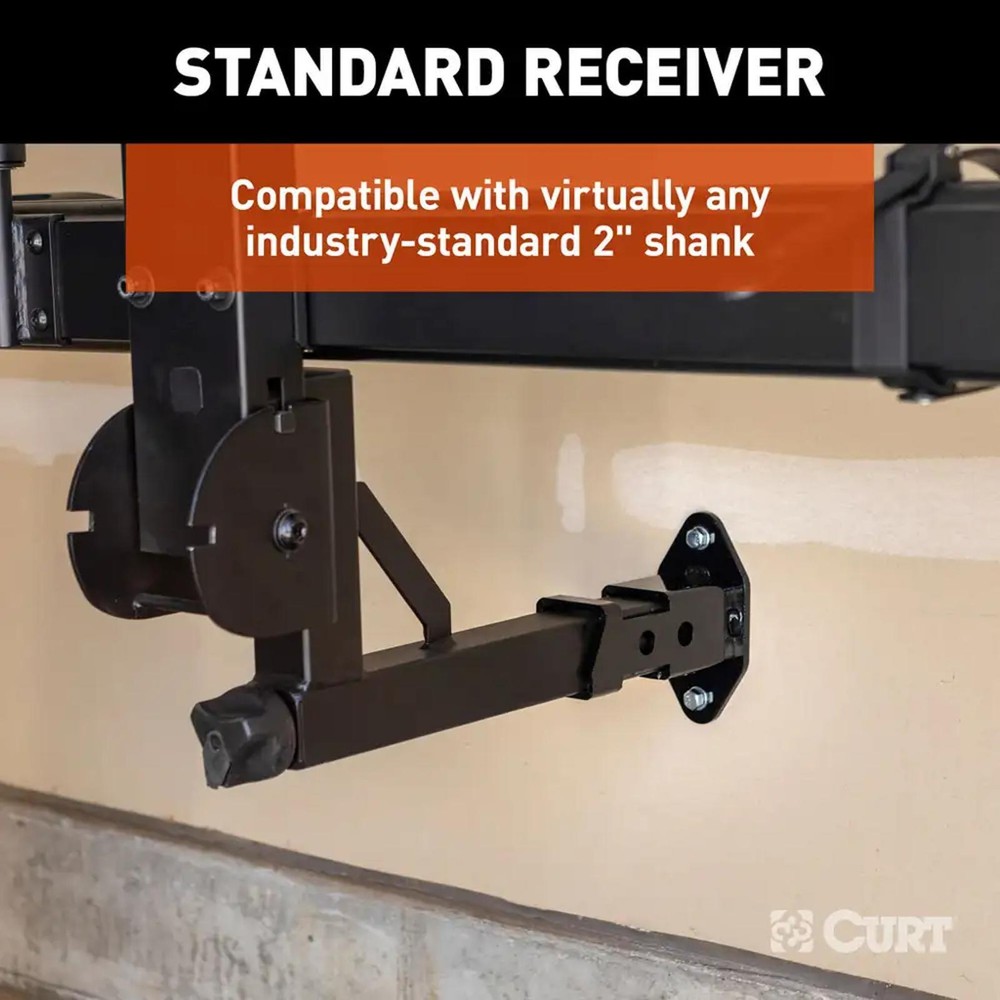 CURT Hitch Accessory Steel Wall Mount for 2" Receivers 45069