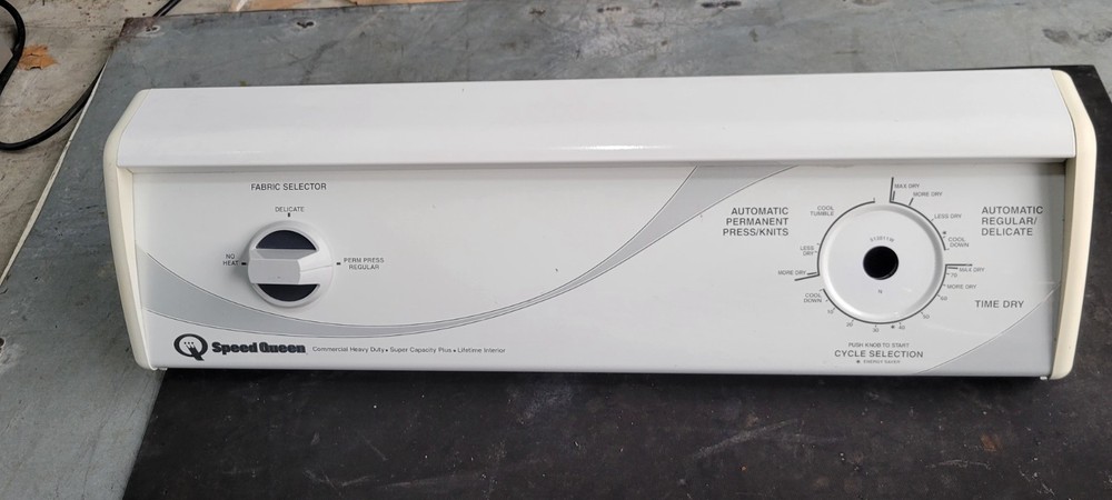 Speed Queen Dryer Control Panel With Fabric Selector