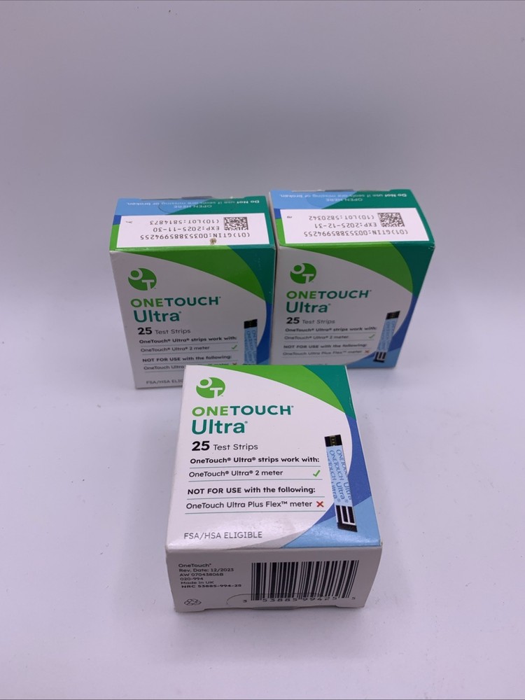 One Touch Ultra Test Strips - 75 Count - Expiration (READ)