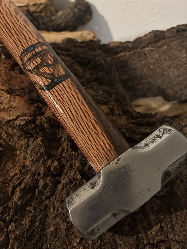 High Carbon Custom Sledge Hammer. Australian Sheoak Lace Handle