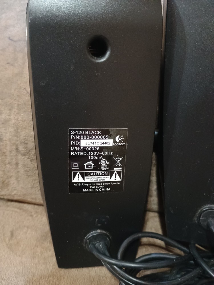 Logitech S120 Desktop Speaker System - Black