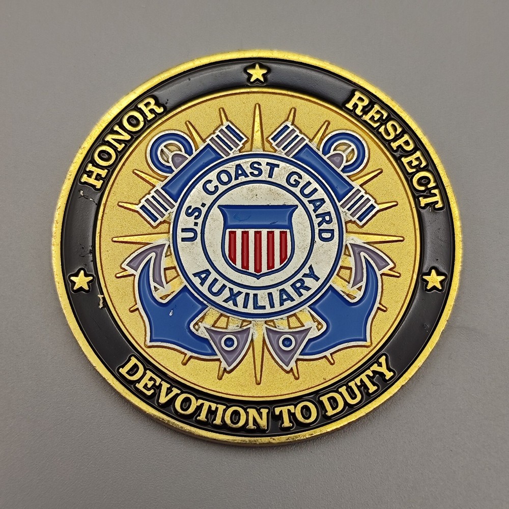 US Coast Guard Auxiliary Challenge Coin
