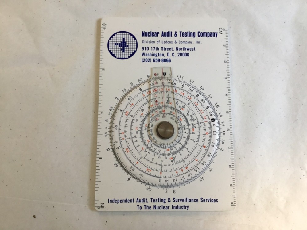 Sama & Etani Reference Tables and Circular Slide Rule Model 600