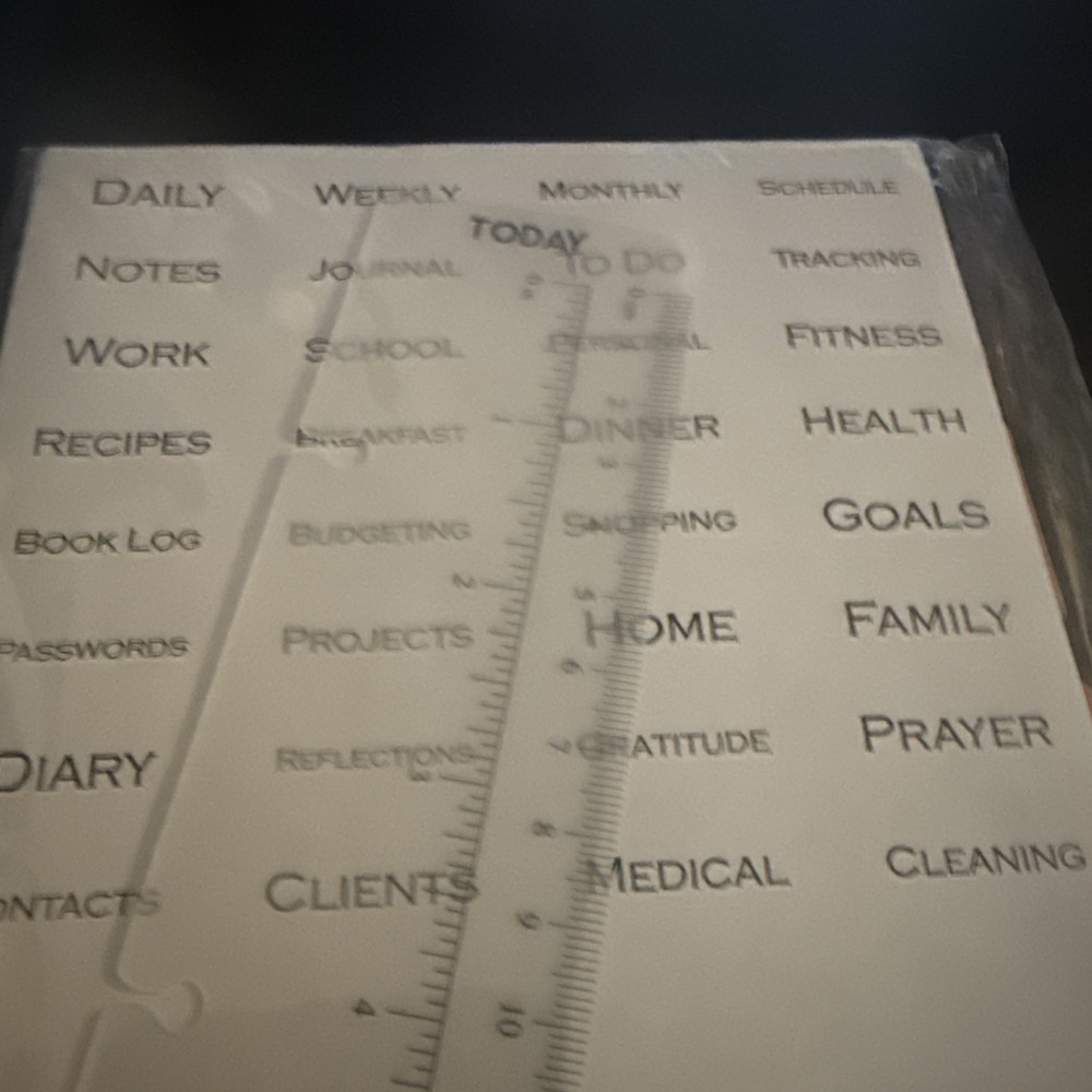 Half Letter Planner Inserts Lined Refill 3 Hole Punched 5 Tab Daily Goals Work