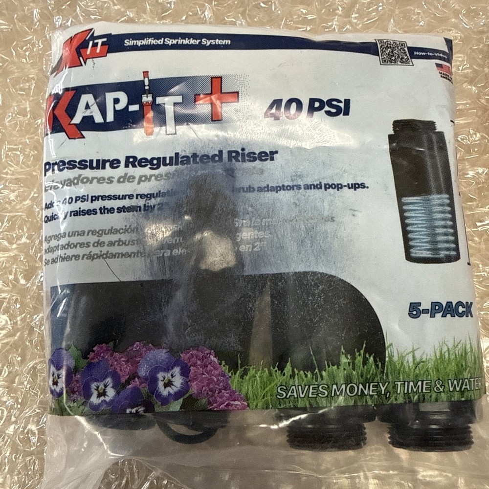 Kap-It plus 2" Riser/Nozzle Extender Pressure Regulated (40 PSI) - DIY- (5-Pack)