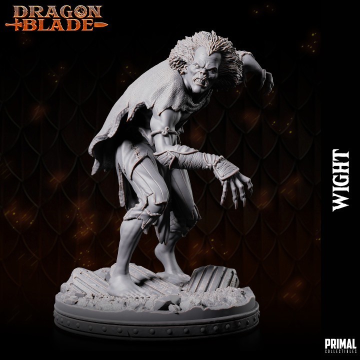 Wight Medium Undead Creature 32mm scale D&D TTRPG mini