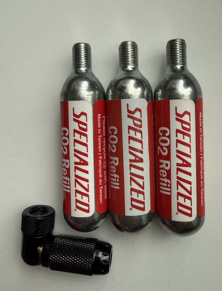Specialized CPR02 Trigger Inflator with 3 Specialized 16g CO2 Cartridges