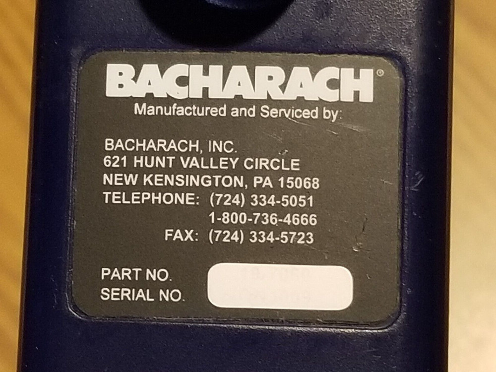 Bacharach Residential Combustion Analyzer