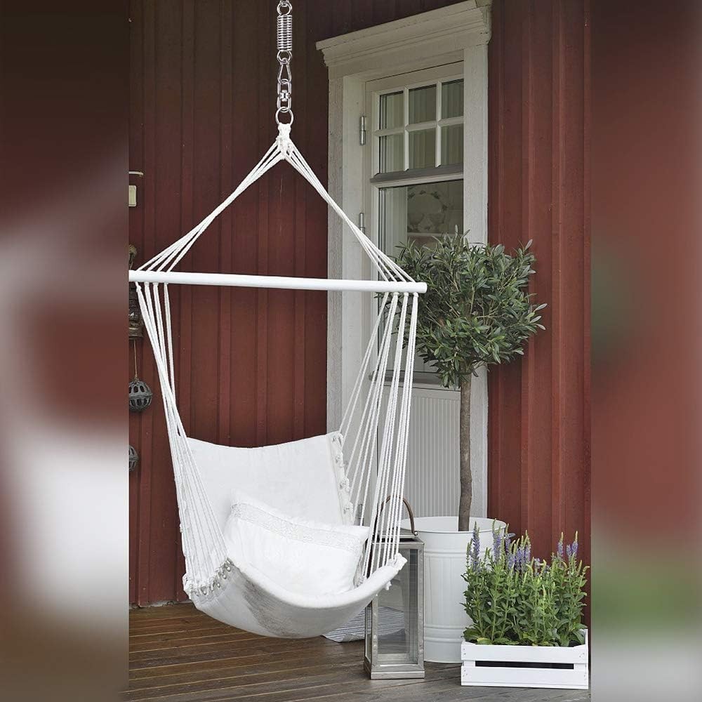 Hammock Chair Hanging Kit Swing Spring Hardware, Heavy Duty 1 Pack, Silver