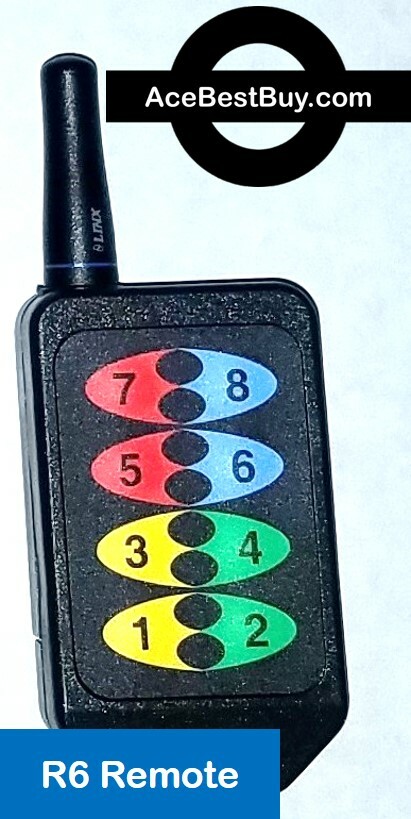 1000' range Wireless 2, 4, 6 or 8 Function Remote