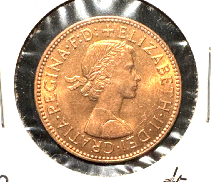Great Britain 1959 half penny KM 896 gem BU