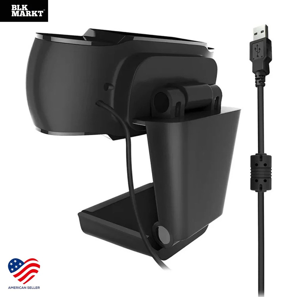 Webcam HD with Microphone Web Camera USB 2.0 for PC MAC Desktop Laptop Computer