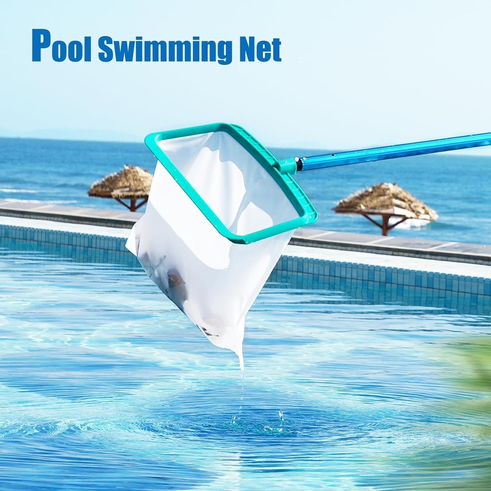 Pool Skier Net Without Pole, Large Capacity Pool Debris Removal Net