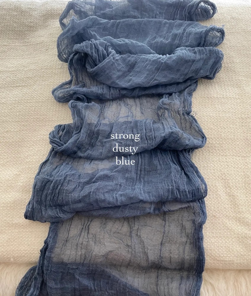 Gauze Wedding Cheesecloth table runner, Wedding table decor, Styling Rustic