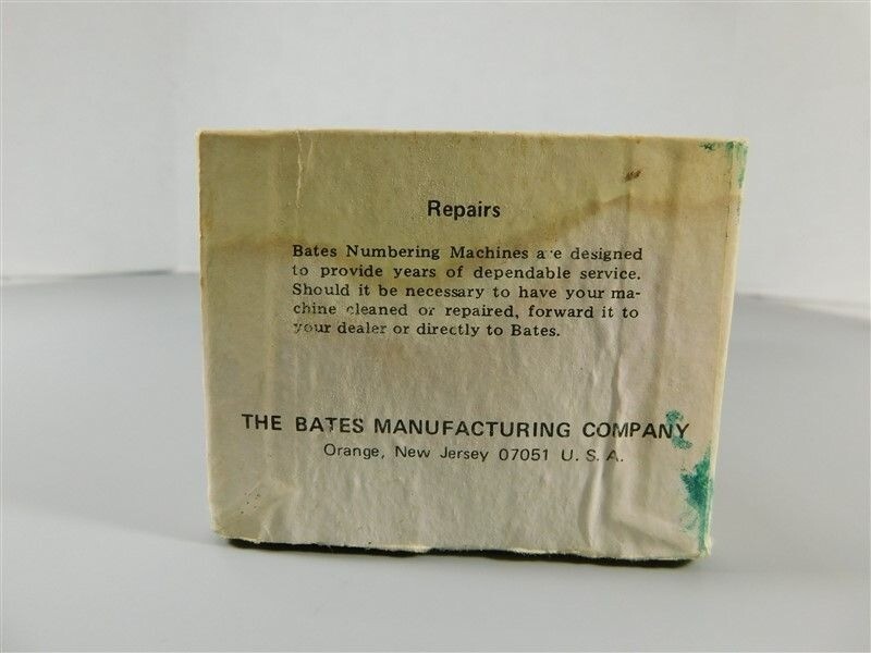9815/490 Bates Numbering Machine Multiple 4 Movement