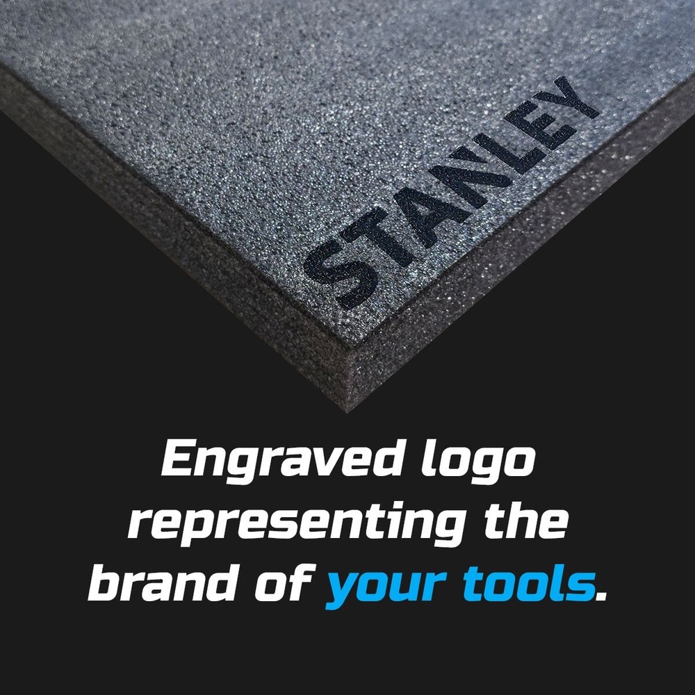 STANLEY DARK shadow foam tool tray insert storage organizer toolbox tool kit set