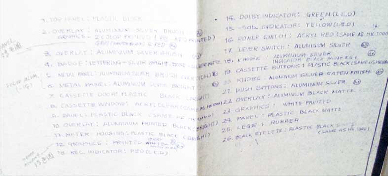 Harman Kardon HK2000 Tape Deck Design Specifications Blueprints +