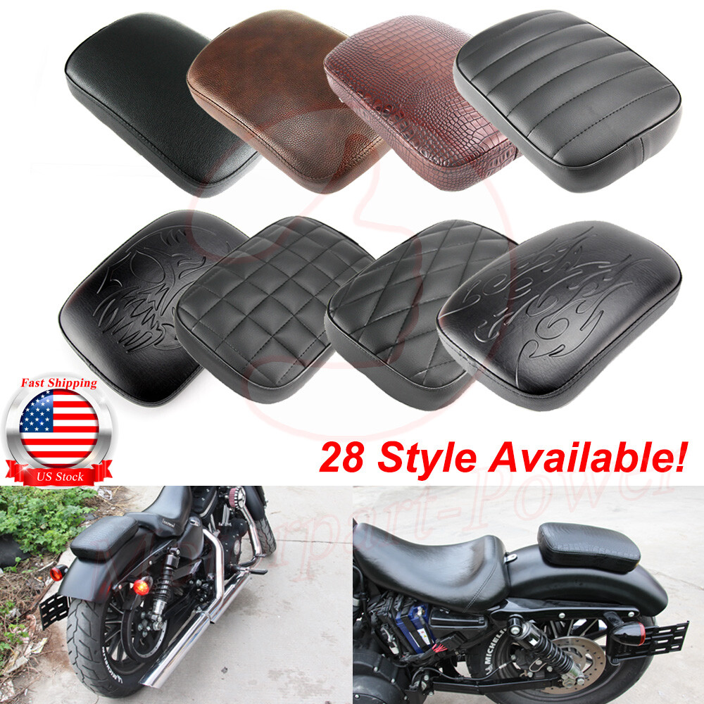 Rectangular Pillion Passenger Pad Seat 6/8 Suction Cup Pad For Harley Motorcycle