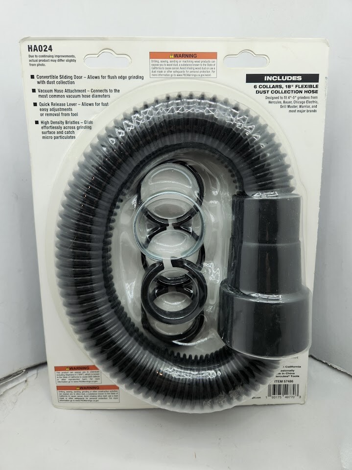 4"-5"Universal surface grinding dust shroud,Includes 18" flex hose