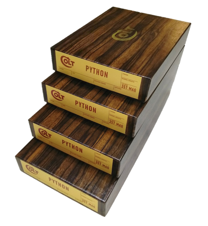 Colt Python Box - Gold Label - Select from 2-1/2", 4", 6" or 8" Models