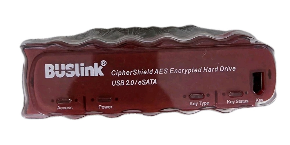 Buslink ClipherShield AES Encrypted Hard Drive USB/eSATA
