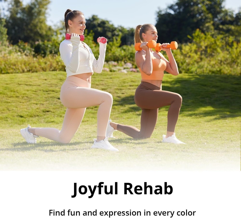 Personalized Neoprene Dumbbells Set, 1-15 LB – Stylish, Secure & Space-Saving