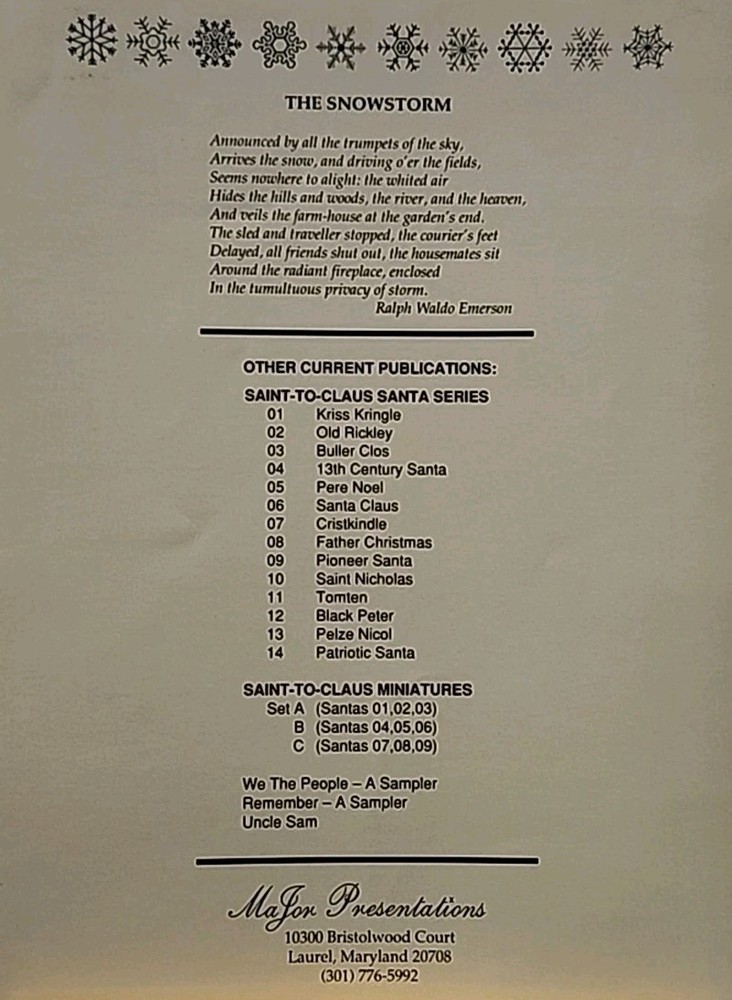 Mafor Presentations Snow&Ice Cross Stitch Pattern