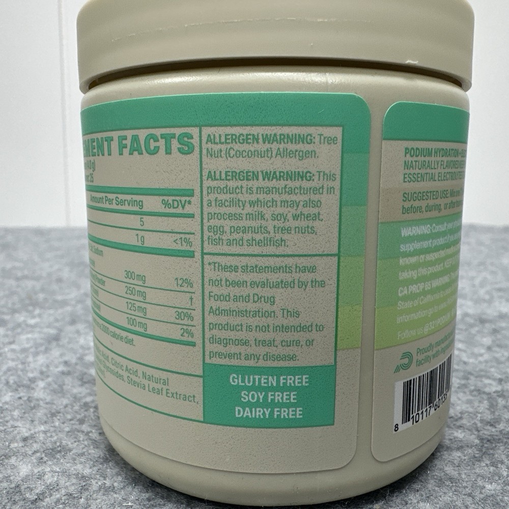 Podium Hydration + Electrolyres Energy Drink - Blue Raspberry - Exp: 1/2026