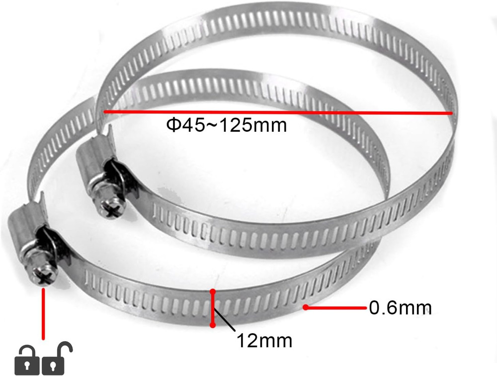 Universal Vertical Pole Mount for Security Camera, Solid Metal Bracket with Loop