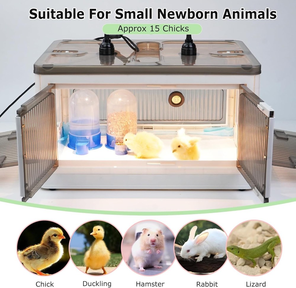 Chicken Brooder Box for Chicks Brooder Heater Chicks Warmer Brooder Plate Kit