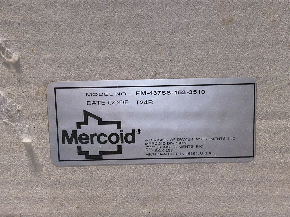 Mercoid Control FM-437SS-153-3510 Temperature Switch