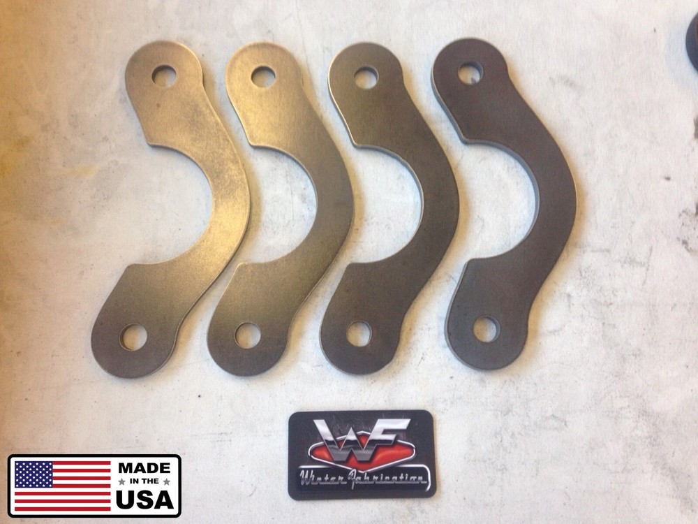 Parallel 4 Link Tabs for 4" Axle - 1/4" Steel - Brackets Custom Mounting