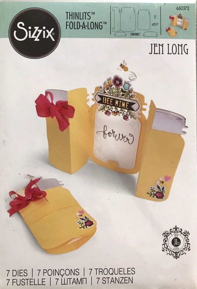 Sizzix Thinlits Jar Fold-a-Long Die Set - New w/out packaging