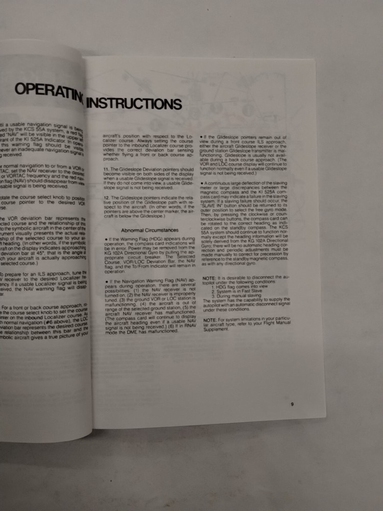 King KAP/KFC 200 Flight Control Systems Pilots Guide -Reproduction