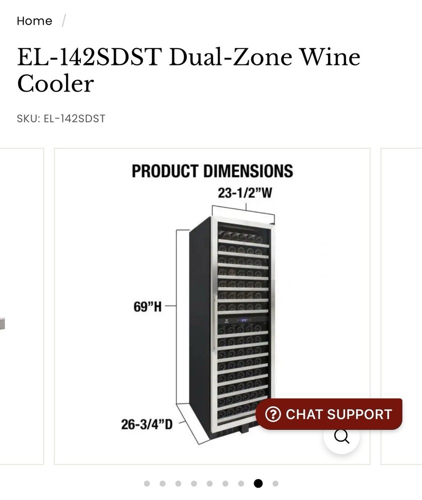 Vineotemp 155 Bottle Wine Cooler
